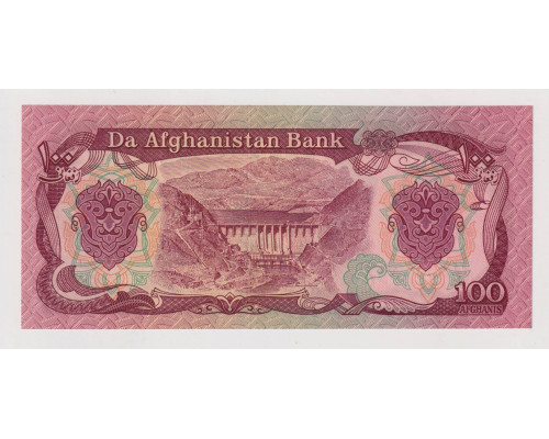 Афганистан 100 афгани 1991 год . UNC 