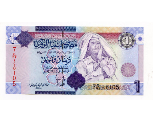 Ливия 1 динар 2009 года. UNC