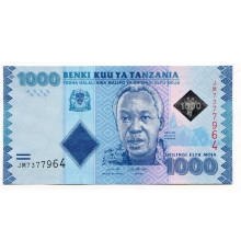 Танзания 1000 шиллингов 2015-19 года. UNC