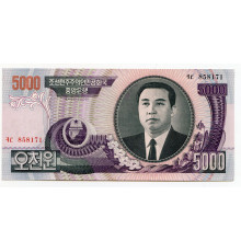Северная Корея (КНДР) 5000 вон 2006 года. UNC