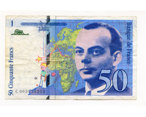 Франция 50 франков 1992 года. VF