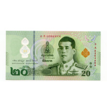 Таиланд 20 бат 2022 года. Полимерная банкнота. UNC