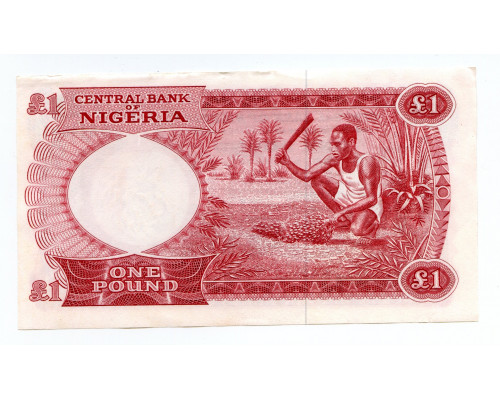 Нигерия 1 фунт 1967 года. АUNC
