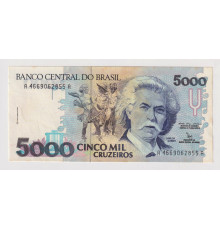Бразилия 5000 крузейро 1993 года. UNC