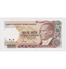 Турция 5000 лир 1970 года. UNC