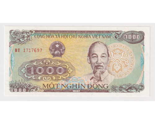 Вьетнам 1000 донгов 1988 года. 
