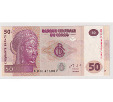 Конго 50 франков 2013 года. UNC 