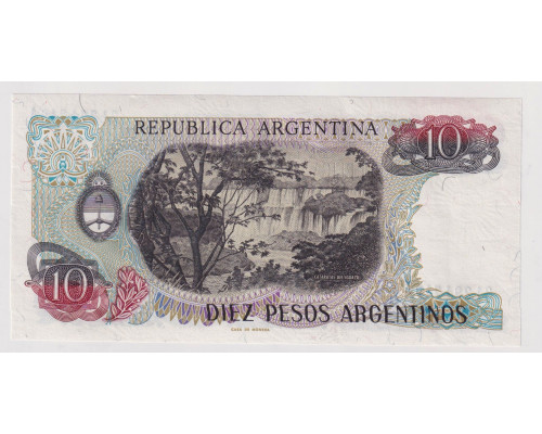 Аргентина 10 пессо 1983-1984 года. UNC