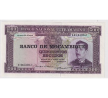 Мозамбик 500 эскудо 1967 года. UNC