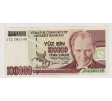 Турция 100000 лир 1997 года. UNC