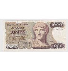 Греция 1000 драхм 1987 года. XF