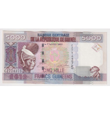 Гвинея 5000 франков 2012 года. UNC