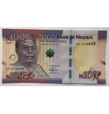 Нигерия 100 найра 2014 год . UNC . 