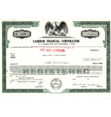 США долговое обязательство 1976 года. Финансовая корпорация "Кэмерон"
