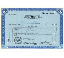 США сертификат 1969 года VICTOREEN INC.