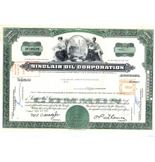 США сертификат 1967 года. "SINCLAIR OIL CORPORATION"