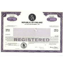 США банкнота 1987 года. Финляндия. 