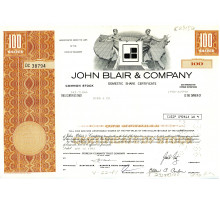 США акции 1981 года "JOHN BLAIR & COMPANY"