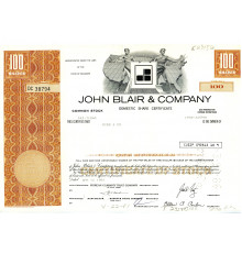 США акции 1981 года "JOHN BLAIR & COMPANY"