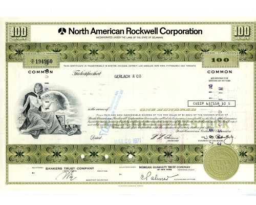 США акции 1971 года. Североамериканская корпорация "Rockwell"