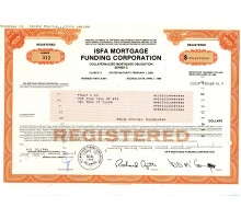 США ипотечное обязательство 1986 года. Корпорация ипотечного финансирования "ISFA"