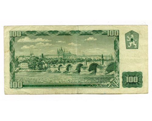 Чехословакия 100 крон 1961 года. VF