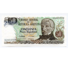Аргентина 50 песо 1983-1985 года. UNC