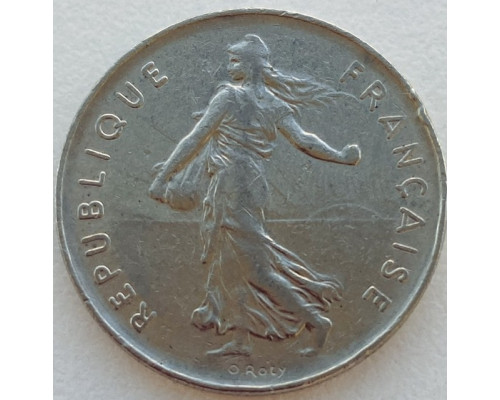 Франция 5 франков 1974 год .