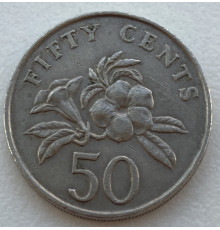 Сингапур 50 центов 1987 г .
