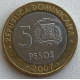 Доминикана 5 песо 2007 г .