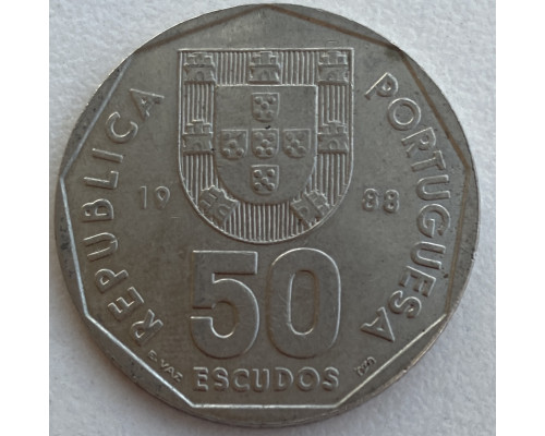Португалия 50 эскудо 1988 год .