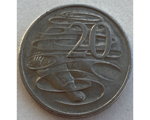 Австралия 20 центов 2005 год .