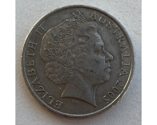 Австралия 20 центов 2005 год .